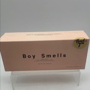 Boy Smells 3 Candle Variety Pack Gift Set Les Cameo Hinoki Fantome Glass Jar NIB